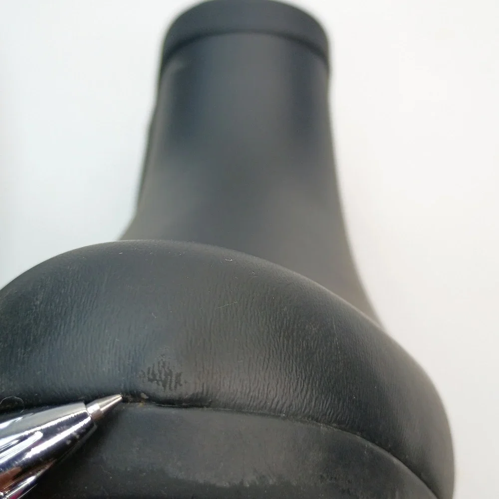 Chooka Plush Chelsea Rain Boots Women Size 10 Black Waterproof Faux Fur Lined